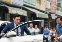 Chồng vừa lên chức trưởng phòng đã ch/ê vợ b//án cá h/ôi h/ám liền đ//ạp vợ xuống khỏi chiếc ô tô mới mua