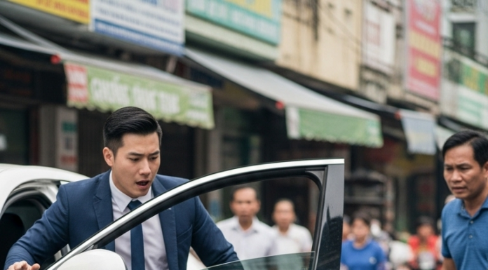 Chồng vừa lên chức trưởng phòng đã ch/ê vợ b//án cá h/ôi h/ám liền đ//ạp vợ xuống khỏi chiếc ô tô mới mua