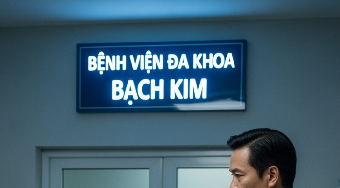 Một phút sau, một người đàn ông luống tuổi, mặc vest đen, mồ hôi nhễ nhại, chạy vội vào. Đó là ông Đức, Giám đốc điều hành của Bệnh viện Bạch Kim