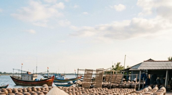 Nhà ông Tâm làm nước mắm to nhất nhì làng Đông. Cả làng sống nhờ nghề, nhưng riêng nhà ông thì chum mắm xếp kín từ sân ra tận bờ ao