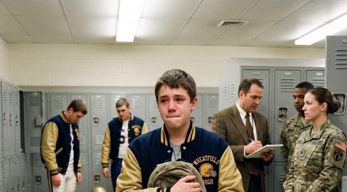 I sat in court facing the arrogant fathers of the bullies who ruthlessly scarred my boy in the locker room while the principal watched. They expected me to beg for mercy. Instead, a hidden security tape played, revealing not just their unspeakable crimes, but the terrifying phantom who actually took them down…