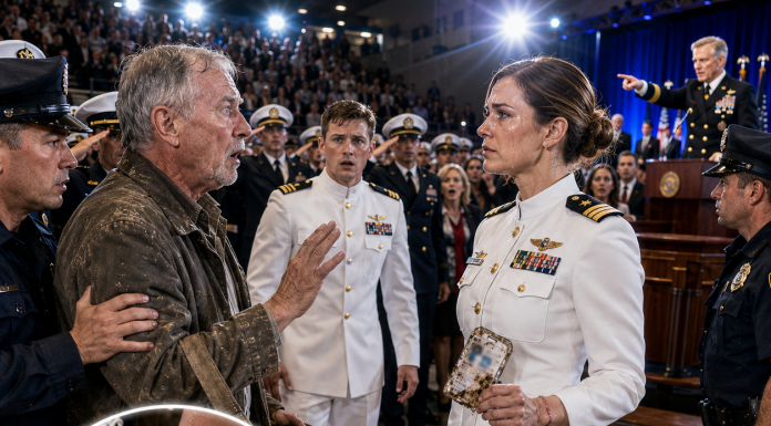 My Father Stepped on My Navy ID Outside My Brother’s SEAL Graduation and Called Me a Coffee Girl, but He Didn’t Know the Entire Hall Would Soon Stand, Salute, and Reveal the Rank I Had Hidden for Years…