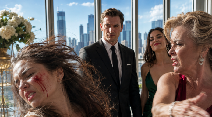 “You’re nothing but a nameless nobody, Sloan!” My husband watched coldly as his mother struck me across the face, staining my white dress with blood while his mistress smirked. They think they’ve destroyed me, but they have no idea that my family’s multi-billion-dollar empire is about to erase them from Manhattan by morning.