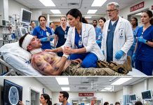They called me the ‘invisible’ float nurse, the one no one noticed. But when the trauma team backed away from a violent, delirious Marine, I stepped up. The two words I whispered didn’t just save his life; they shattered the careful, quiet mask I had built to hide my dark, classified history.
