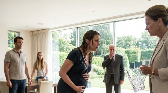 “Just wipe the ice off and go home, Cecily, we have important guests!” My husband coldly whispered as his mother drenched my seven-month pregnant belly in ice water before eleven guests. He thought I’d quietly bleed tears in the bathroom, unaware my billionaire brother was already parking outside with top lawyers ready to destroy his entire legacy.