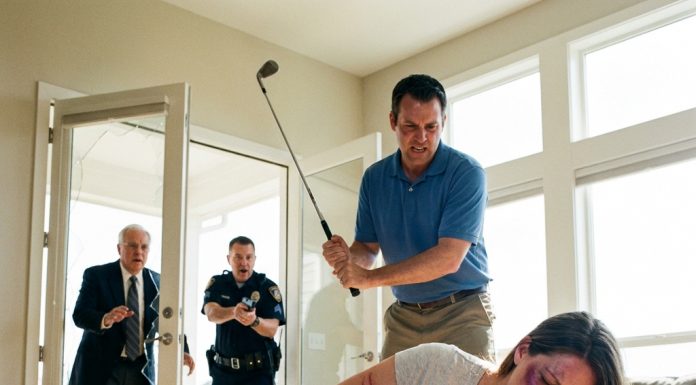 “You’re hysterical, Rebecca! You’ve completely lost your mind!” As I lay bruised on the floor clutching my belly, my psychotic husband raised his golf club to silence me forever, seconds before my father busted in with the FBI to uncover the chilling truth about a dark, fabricated affair.