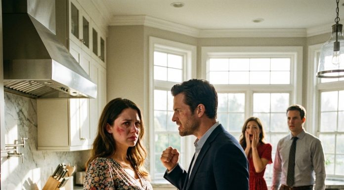 Serve Sloan first, Caroline!” my husband barked, raising his fist before striking my face right in front of his mistress and business partner. He thought I was just a defenseless pregnant wife he could crush, utterly unaware that I am the sole heiress to the billion-dollar empire quietly funding his entire career.