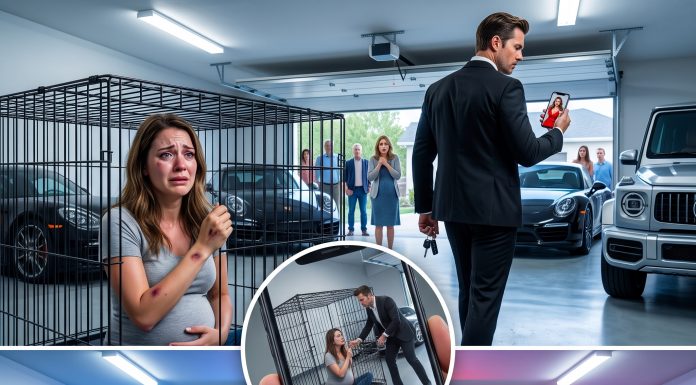 “She’s a liability,” my husband told his mistress as he turned the key on my cage. I was bleeding, terrified, and completely alone. Then, I heard the boots on the gravel. The man coming through that door changed everything.