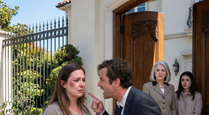 “Take that! You did this to yourself!” my millionaire husband roared, backhanding my face right before throwing me to the pavement. As my mother-in-law smirked and his pregnant mistress watched in horror, he didn’t know the bruised woman sobbing at his feet had just uncovered his multi-million dollar Ponzi scheme and was about to ruin him forever.