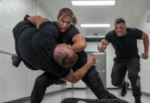 They thought the flashing fluorescent lights would hide their ambush. As the third massive soldier lunged at me, I was already slamming his 220-pound friend onto the concrete floor. I didn’t just survive their brutal attack; I completely dismantled it. Wait until you see the Admiral’s reaction…