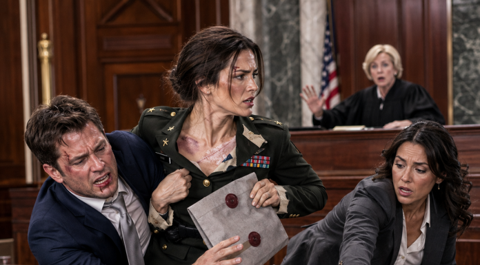 My greedy parents sued me in federal court to steal my $4.5 million inheritance, claiming my military service made me insane. They smirked as the judge prepared to hand them everything. But then I handed the judge one classified Pentagon file, and the courtroom doors were suddenly locked tight…