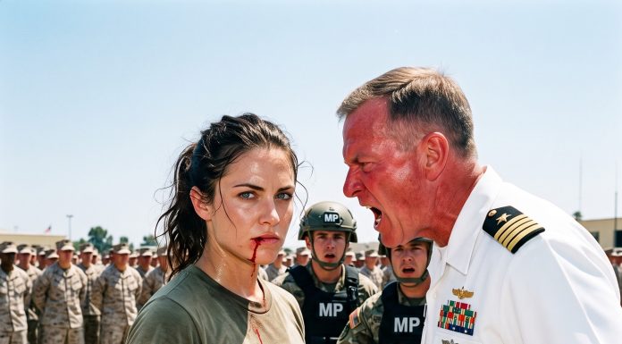 He hit me hard enough to leave a mark, shouting that I didn’t belong on his military base. The entire battalion watched in total shock as I simply smiled back at him. I am a classified federal agent, and the backup I just called in will make him freeze…