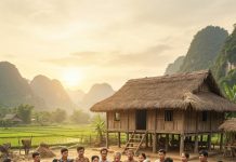 Một cái bóng đen đặc như mây giông từ phía đầu làng tràn tới, xoáy thành từng đợt như lốc xoáy. Người lớn ban đầu tưởng khói đốt rẫy, nhưng khi nhìn kỹ, ai nấy đều tái mặt.