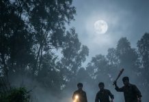 Ở đó, dưới một gốc bần già bị sét đánh cụt ngọn, có một bầy chó hoang. Bảy con. Đủ màu lông, đủ cỡ, con lớn nhất cũng chỉ bằng chó ta nuôi trong nhà.