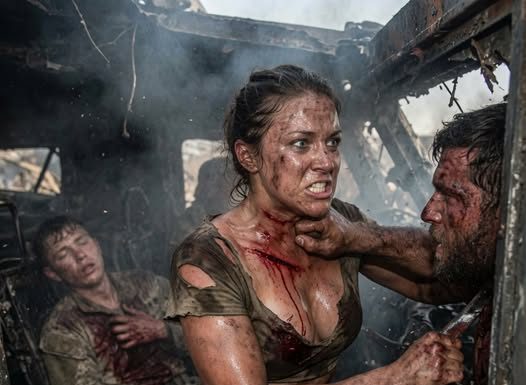 “Keep your eyes on me, Miller, don’t you dare close them!” – With thirteen painful wounds burning across my body and my rifle out of ammo, I was pinned down by a massive attacker. But as the shadows closed in, a sudden sound from the desert sky changed everything