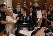 “I Gave Birth To Our Daughter At A Military Hospital. For 3 Days, Not One Person From My Husband’s Family Came To See Us. When I Finally Brought My Baby Home, A Gift-Wrapped Box Was Waiting On My Porch With One Warning: “Don’t Make A Scene.” I Opened It… My Hands Started Shaking. I Called 911. As My Husband Pulled Into The Driveway, Two Sheriff’s Deputies Were Already Heading Toward My Porch. The Moment The Lead Deputy Opened The Box… My Husband’s Face Went White… “Please… Don’t Tell Me They Actually Did This.””