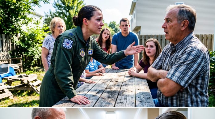 I returned home after six brutal months at sea to find my late firefighter husband’s Medal of Valor stolen from my closet, only to discover at a family barbecue that my own father auctioned it for $340 to the exact fire chief who pinned it to his coffin.