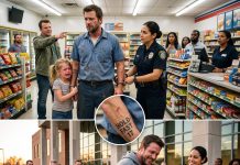 I Was Just Protecting My Daughter When The Cops Arrived, But My Secret Tattoo Changed Everything.