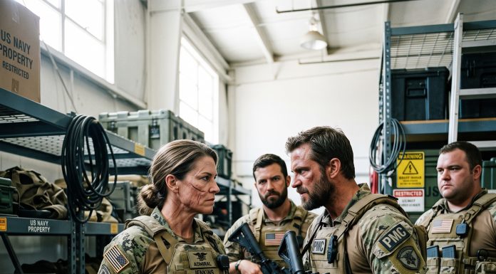 They barked orders and treated me like prey inside the cordoned-off military warehouse. Little did they know, this undercover Navy SEAL Admiral had spent months tracking their crimes, and their nightmare was only just beginning.