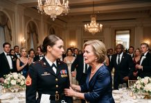 I survived combat zones, only to be physically attacked by my own mother at my brother’s luxury wedding. With her nails ripping into my skin and security guards rushing to forcefully subdue me, she thought she could hide my Marine medals. Then, a shocking voice commanded everyone to stop…