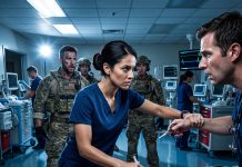 The panic in the trauma bay was deafening as the monitor flatlined and the young doctor panicked under pressure. Everyone thought the patient was beyond saving, but my years of secret combat experience told a completely different story. Here is how one quiet warning changed the entire hierarchy of our hospital.