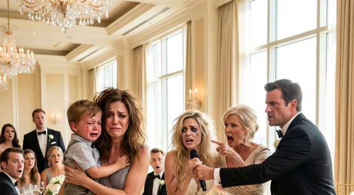 “Get your filthy hands off her right now!” as Daniel ripped the microphone away, my sister screamed in rage, and my mother lunged at us. Clutches my bleeding, terrified son while tears blinded me, I realized my nightmare was just beginning because the group chat proof was about to destroy them all.