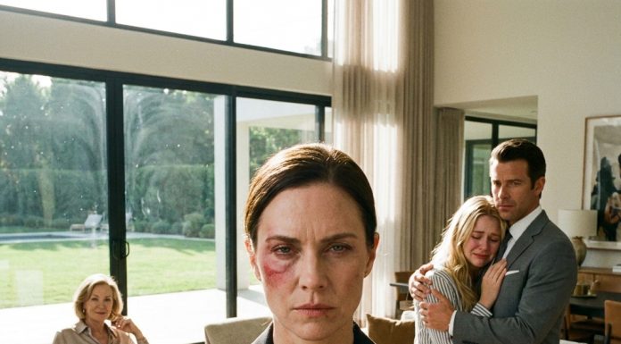 “Apologize to her right now, you cold-hearted monster!” my husband shouted, holding his crying mistress while his mother watched with a smug grin. Standing in our luxury estate with a burning, bruised cheek, I finally turned off the family accounts, initiating a brutal financial revenge that will utterly ruin their dynasty starting tonight.