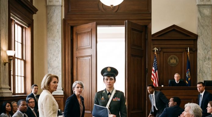 I watched helplessly in court as my sister stomped on my army medal. My mother smirked in the background. Just as the judge was about to finalize my ruin, the doors violently shattered. My injured daughter burst in, blood on her face, holding a locked briefcase that held their darkest secret…