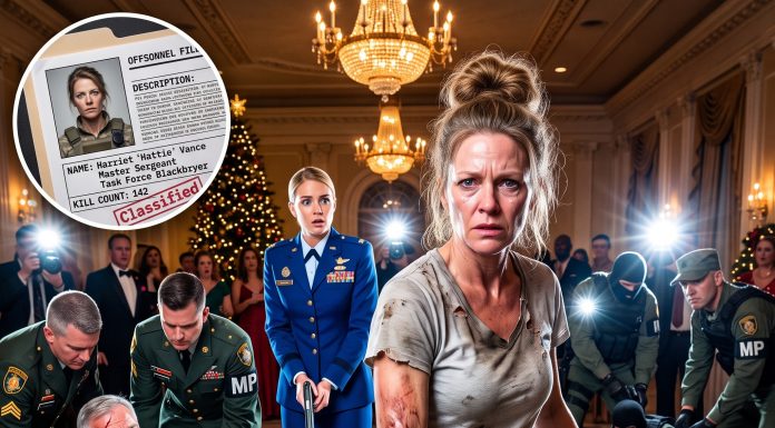 For eight years, they mocked the trembling old janitor scrubbing their floors, completely unaware I was the legendary sniper they thought was dead. But when corrupt officers cornered my daughter on Christmas Eve, I dropped the act, picked up a rifle, and froze the entire room with a single truth. You won’t believe what happened next.