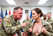 “Go home, Princess! You’re just hiding behind invisible wounds,” my Colonel roared, shoving me back. Furious, I ripped open my uniform, exposing the horrific map of shrapnel scars across my chest—but the shocking secret he confessed next left the entire room dead silent.