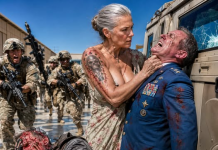 “Take your hands off that weapon, Colonel, or I’ll open your throat right here.” They thought I was just a frail, 60-year-old grandmother baking pies for my grandson’s Marine graduation, until they saw the massive combat scar on my shoulder and realized exactly whose blood shattered the sniper scope in the watchtower.