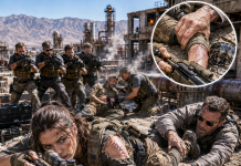 “Nobody Touches Her,” My Teammate Warned When a Senior Officer Tried to Drag Me Away From the Only Firing Position That Could Save Our Wounded Commander. I Loaded My Sniper Rifle While the Entire Unit Turned Against His Armed Escorts. They Thought the Crisis Was Outside the Refinery—but the Man Shouting for Retreat Was Hiding the Reason We Had Been Sent There…