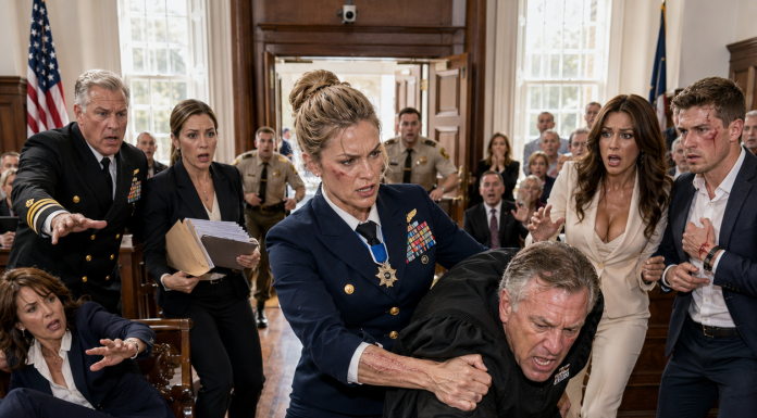 The judge ordered me to remove my Navy Cross. The entire courtroom fell silent. My sister-in-law smirked. I said nothing. Then the judge went pale… when my next move ended his career.