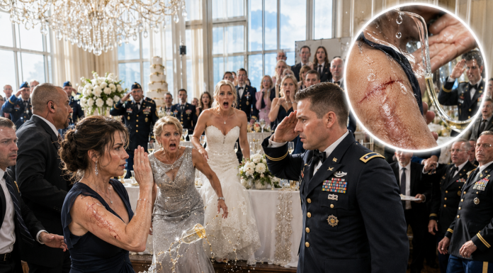 “My sister’s just a gate guard. Who would want her?” she mocked. The room burst into laughter. My mom added, “She’s the shame of this family.” The groom — a major — stood up, looked at me, and said: “Actually… she’s…” My mom froze. My sister fainted.