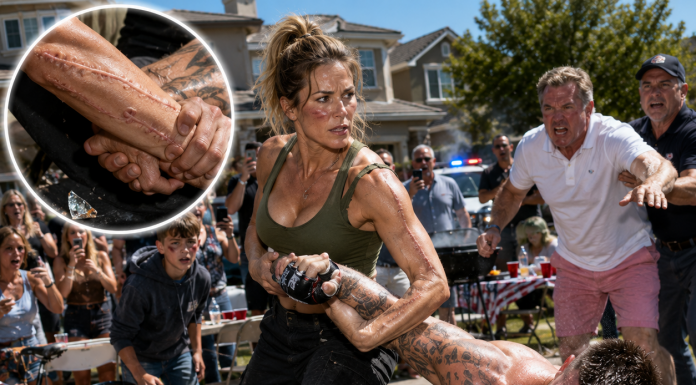 “Watch where you are going, little man!” my wealthy neighbor’s champion son mocked after destroying my teenager’s bicycle. He bragged about his martial arts trophies and challenged me in front of the whole town, having no idea I retired from elite special forces. What happened in the next 75 seconds stunned everyone.