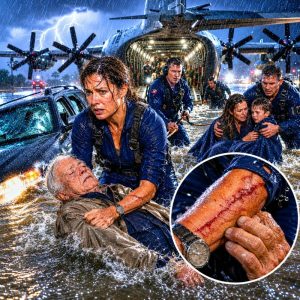 I broke Navy protocol and risked my entire career to save three drowning strangers in a hurricane. My ruthless commander stripped my wings and tried to ruin my life forever. But he instantly collapsed in tears when the courtroom doors opened and he saw exactly who I pulled from the water…