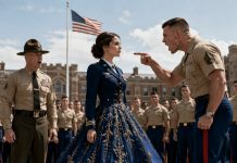 My Marine Brother Threw My Visitor Badge Into the Dirt at Camp Pendleton and Challenged Me to Prove I Belonged—So I Brushed It Off, Said “FURY TEN,” and Watched a Gunnery Sergeant Turn Pale Before Calling Me “Ma’am” in Front of Everyone