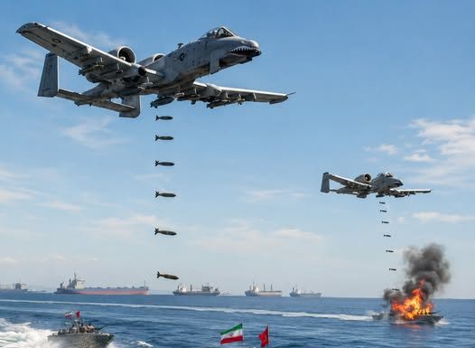 US A-10 Warthog Strikes Suspected Iranian Vessel After Tense Red Sea Standoff