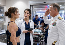 The Admiral Asked Why a Quiet Corpsman Like Me Had Ever Been Attached to Naval Special Warfare. I Let Him Read My Classified File Without Saying a Word. When He Reached One Mission From Six Years Earlier, His Face Changed—and Then He Suddenly Stood Straight and Saluted Me…