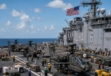 U.S. Navy AH-64 Apache Deploys Classified Payload to Persian Gulf Under Midnight Blackout!