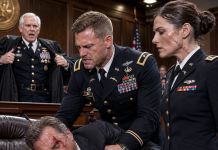 My greedy father dragged me into court, claiming my entire military career was a pathetic lie to steal my late mother’s fortune. He even bribed witnesses and forged documents to prove it. He thought he had won, until the judge slowly stood up and unzipped his black robe…