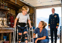 The Admiral Had Already Paid $400,000 for His Son’s Advanced Mobility Braces, So He Nearly Dismissed the Nurse’s Garage-Built Prototype—Then the Boy Grabbed His Walker, Shifted His Weight Forward, and Did Something His Father Had Been Waiting Years to See.