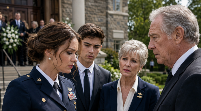 I thought my dad kicked me out into a freezing blizzard 20 years ago because he hated me. But when I showed up at my mother’s funeral in my Navy uniform to finally confront him, he whispered a dark secret about that night. What he said changed everything…