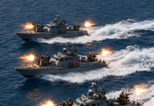 Nightmare Off Key West: US Navy Mark VI Gunship Intercepts Unmarked Warship in Dark Waters!