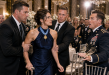 “SHE LIVES OFF OUR TAXES,” A Major Joked as He Kicked My Cane Beneath the Gala Table—Then Two Federal Agents Took Their Places Beside Me, the Ballroom Doors Closed, and the General Asked Every Guest to Stand for What I Had Kept Hidden