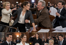 My greedy dad dragged me into court, claiming I was just a broke waitress who stole his military pension to fund my lifestyle. He even brought a reporter to humiliate me. But he had no idea what was inside my classified briefcase, and the judge’s reaction changed everything forever.