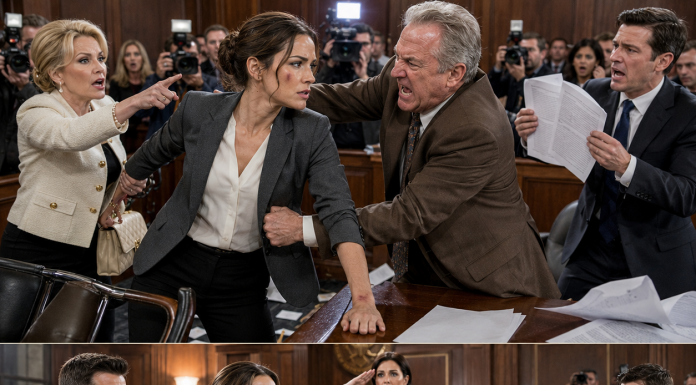 My greedy dad dragged me into court, claiming I was just a broke waitress who stole his military pension to fund my lifestyle. He even brought a reporter to humiliate me. But he had no idea what was inside my classified briefcase, and the judge’s reaction changed everything forever.
