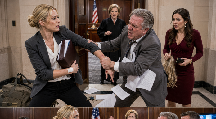 I am a Navy Lieutenant who came home to find my own uncle changing the locks on my inherited family home. He hired someone to pretend to be me to win a sneaky lawsuit while I was overseas. When I crashed his courtroom hearing with undeniable proof, the judge’s ultimate reaction left everyone completely speechless…