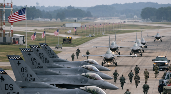 reaking News: 50 U.S. F-16s Sudden Landing at Al Udeid Base Triggers High Alert