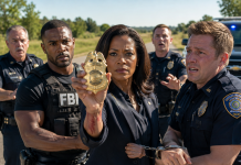 An arrogant local officer slammed me against my car trunk and locked bruised handcuffs on my wrists, laughing at my luxury watch. He thought I was powerless until my federal shadow team arrived and I slowly raised my gold Department of Justice badge.